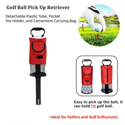 Golf Mesh Ball Pickup Tube Golf Accessories Portable Golf Ball Retriever Tool