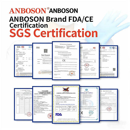 Nitrile Disposable Gloves Medical Food Industrial Powder free No Sterile Glove