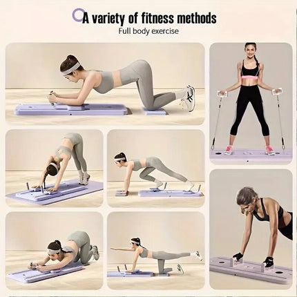 Purple Abdominal Exercise Board Push Up Board Pilates Reformer Set Fitness Equipment