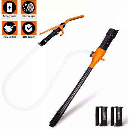 2.5 Gallons Electric Syphon Pump Water Fuel Transfer Operated Petrol Oil Battery
