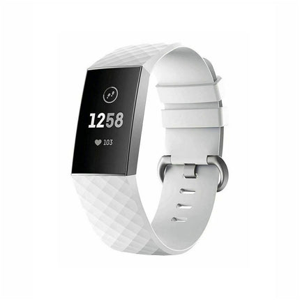 Fitbit Charge 3/4 Smart Watch Classic Replacement Band White