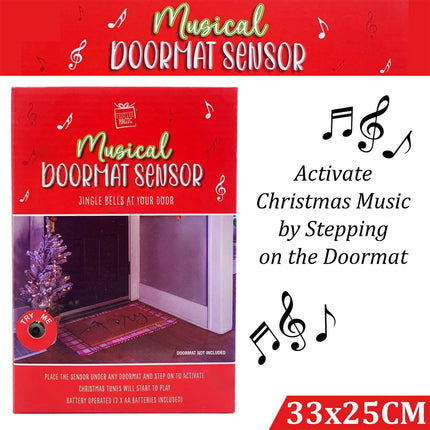 Christmas Classic Welcome Musical Doormat Sensor Xmas Gift Jingle Bells Festive