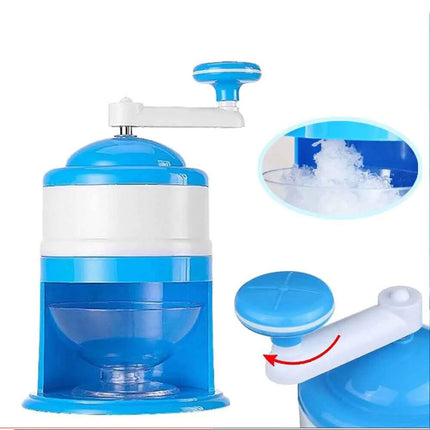 Manual Ice Crusher Shaver Shredding Snow Cone Slushie Maker Machine Kitchen Tool
