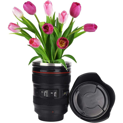 Camera Lens Coffee Mug Photo Coffee Cup Stainless Steel Camera Lens Mugs Gifts