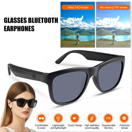 Smart Glasses Headset Wireless Bluetooth Sunglasses Outdoor Sport Music Call