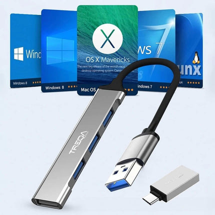 USB Type C USB Extender 3.0 2.0 Multi Port Hub 4 Port MacBook Windows Extension