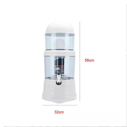 14L Water Purifier Ceramic Water Filter 8 Stages Bench Top Water Filter Carbon