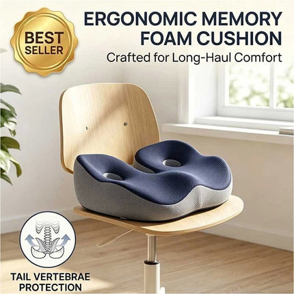 Universal Car Seat Cushion Memory Foam Office Chair Breathable Comfortable Pad