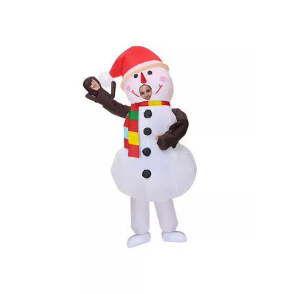 2m Inflatable Snowman Costume Cosplay Adult Xmas Fancy Dress Suit Party