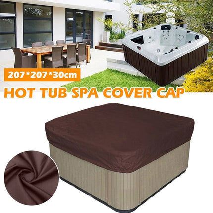 207*207*30 Hot Tub Spa Cover Bag Outdoor Waterproof Dust Protector Square Case