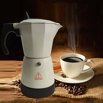 6 Cup Electric Espresso Latte Coffee Maker Italian Percolator Mocha Moka Pot