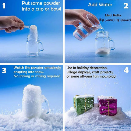 1kg Instant Artificial Snow Powder photography Christmas Decoration Xmas