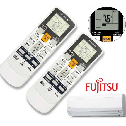 2Pcs Universal Fujitsu Air Conditioner AC Remote Control Replacement AR-RY3 RY4 RY5
