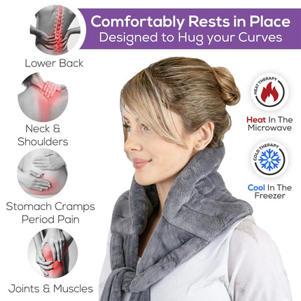 Heating Wrap Neck & Shoulder Wrap Reusable Cold Pack or Warm Compress