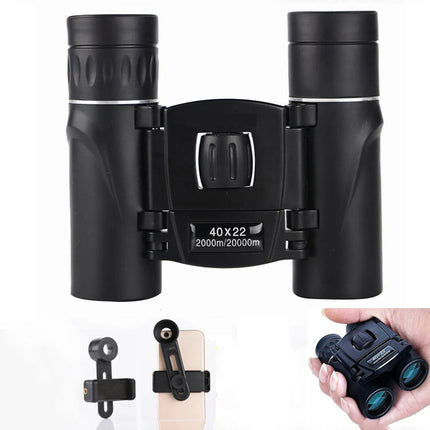 40x22 Binoculars High Power HD Hunting Optical Telescope Fold Night Vision 2000M