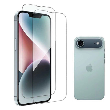 2Pcs iPhone 17 Air Screen protector Tempered Glass Case Friendly Full Cover