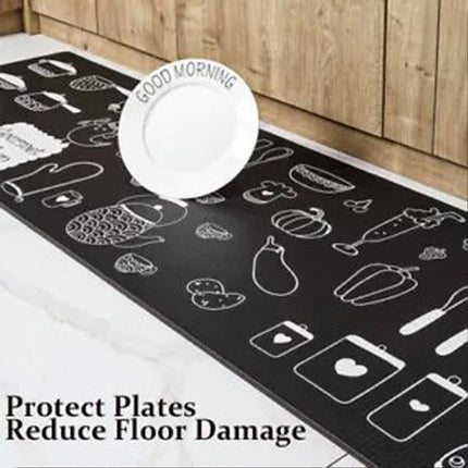 Non-Slip Waterproof Kitchen Door Mat Home Floor Rug Carpet Anti-Oil Easy Clean