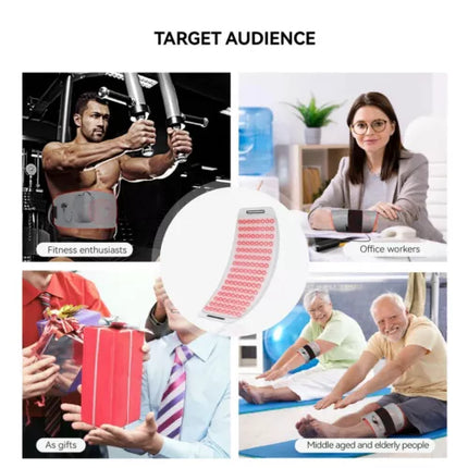 660nm+850nm Red Near Infrared Light Therapy Waist Wrap Pad Belt Pain Relief