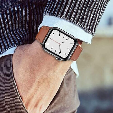For Apple Watch iWatch Band Series 8 7 6 5 4 3 SE 45 44 41 Leather Strap Orange