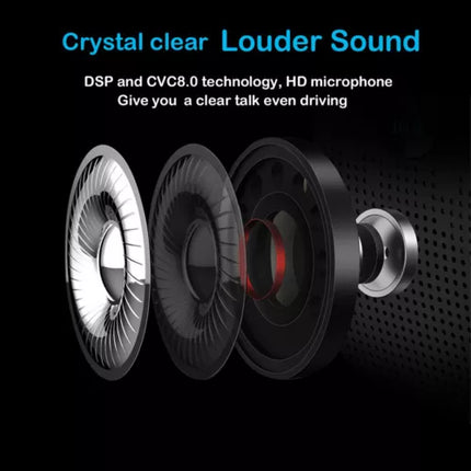 Wireless Car Bluetooth Handsfree Car Kit Speaker Phone Sun Visor Clip Black