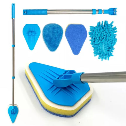 Bathroom Tile Cleaner Telescopic Shower Mop Extendable Bath Cleaning Scrubber