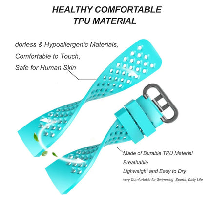 Fitbit Charge 3 4 Watch Soft Silicone Sports Replacement Band Wrist Strap Teal