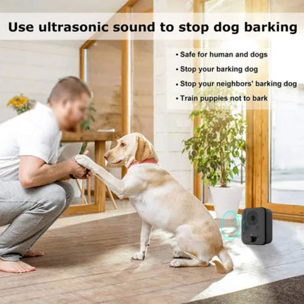 Dog Barking Stop Ultrasonic Control Anti Bark Device Waterproof Outdoor Training