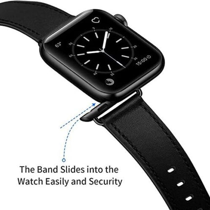 For Apple Watch iWatch Band Series 8 7 6 5 4 3 SE 45 44 41 Leather Strap Orange