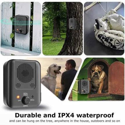 Dog Barking Stop Ultrasonic Control Anti Bark Device Waterproof Outdoor Training