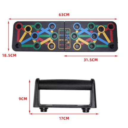 Foldable Push Up Board Rack Training Gym Exercise Pushup Exercise Stand Grip Bar
