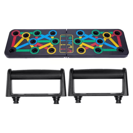 Foldable Push Up Board Rack Training Gym Exercise Pushup Exercise Stand Grip Bar