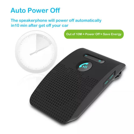 Wireless Car Bluetooth Handsfree Car Kit Speaker Phone Sun Visor Clip Black