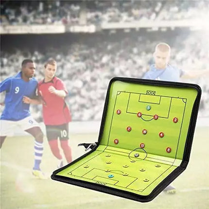 Foldable Football Coach Tactics Board Double-Sided Magnetic Coaching C