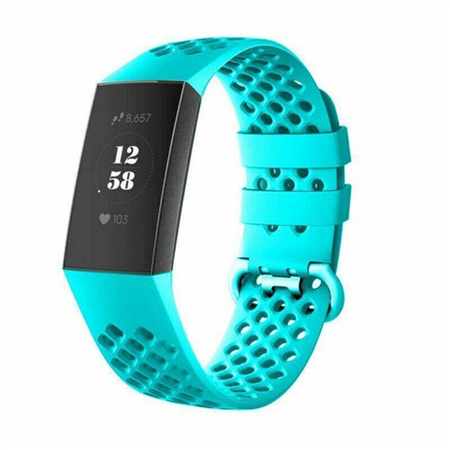 Fitbit Charge 3 4 Watch Soft Silicone Sports Replacement Band Wrist Strap Teal