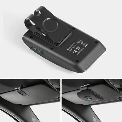 Wireless Car Bluetooth Handsfree Car Kit Speaker Phone Sun Visor Clip Black