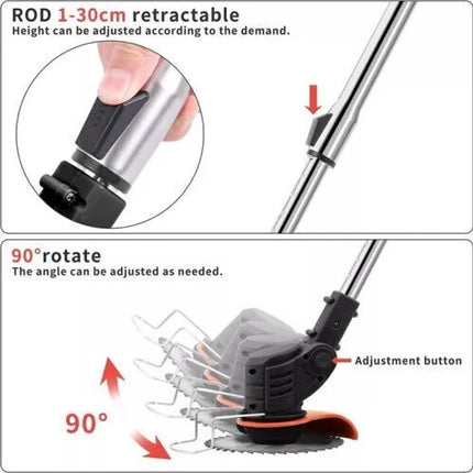 Cordless Electric Grass String Trimmer Lawn Cutter Brush Mower Whipper Snipper