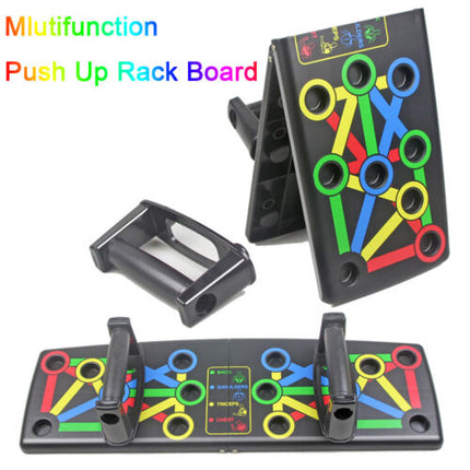 14 in1 Push Up Board Rack Bar Grip Handle Muscle Train Gym Workout Fitness Stand