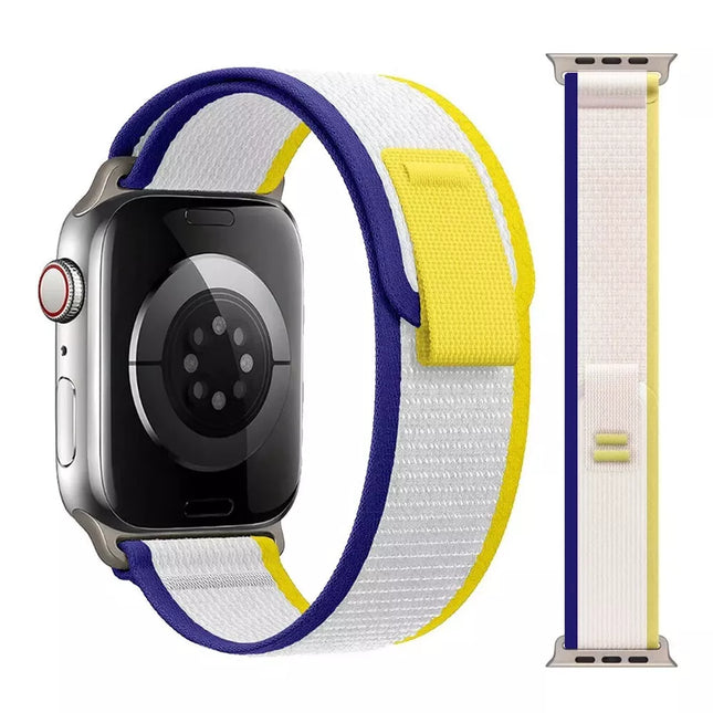 Trail Loop Apple IWatch Band Series SE 8 7 6 5 40 41 38 44 45 Ultra Navy/Beige