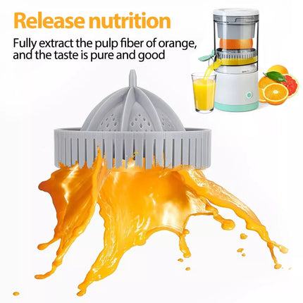 Electric Citrus Hands-Free Juicer USB-Rechargeable Orange Juice Squeezer Machine