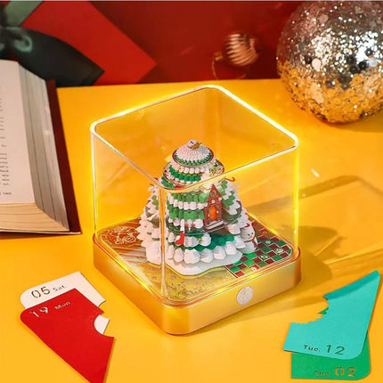 Time Piece Calendar Christmas 3D Calendar Paper Carving Art Memo Pad