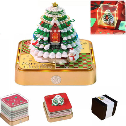 Time Piece Calendar Christmas 3D Calendar Paper Carving Art Memo Pad