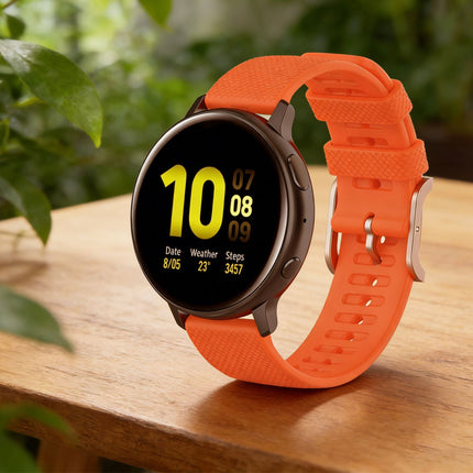Samsung Galaxy Watch Replacement Band Dot Pattern Orange - Image 2