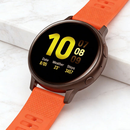Samsung Galaxy Watch Replacement Band Dot Pattern Orange - Image 3