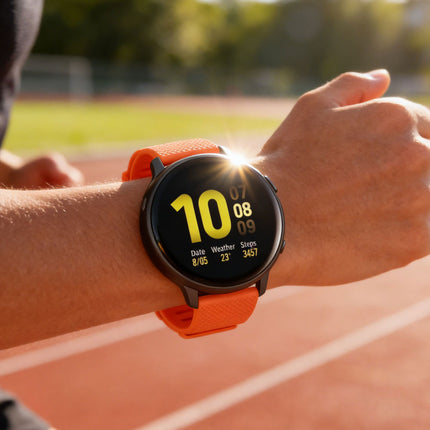 Samsung Galaxy Watch Replacement Band Dot Pattern Orange - Image 5