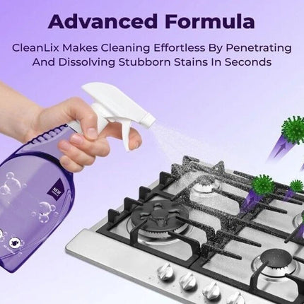 Spray Oven Cleaner for Instant Stain Removal,Cleanlix Spray with Cleaning Tablet - Image 2