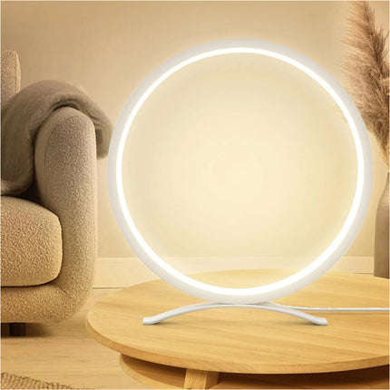 Table Lamp for Bedroom Round Modern USB LED Bedside Lamps Dimmable Night Light - Image 6