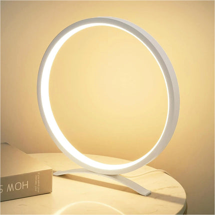 Table Lamp for Bedroom Round Modern USB LED Bedside Lamps Dimmable Night Light - Image 7