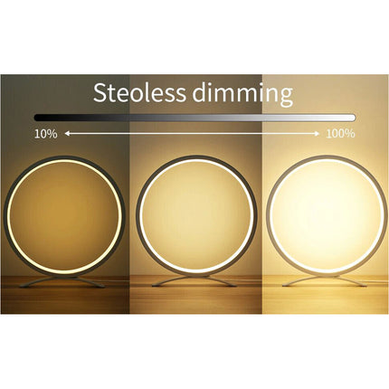 Table Lamp for Bedroom Round Modern USB LED Bedside Lamps Dimmable Night Light - Image 8