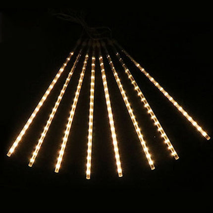 Christmas LED Solar String Lights Falling Rain Drop Icicle Warm