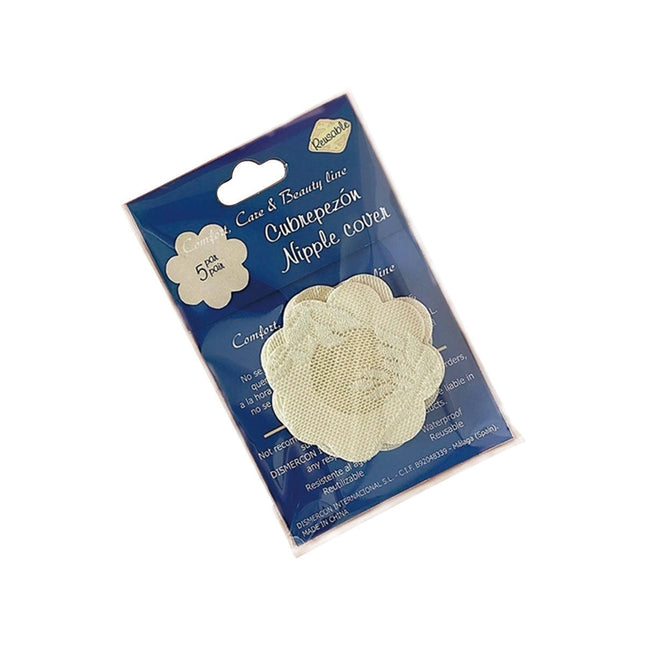 10 Packs Fleshcolor Invisible Lace Bra Pad Self Adhesive Sticker Flower Shape Splendid&Co.